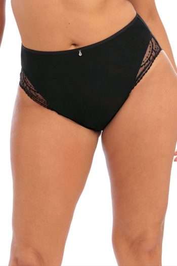 Elomi Priya Full Brief, Black, Front View