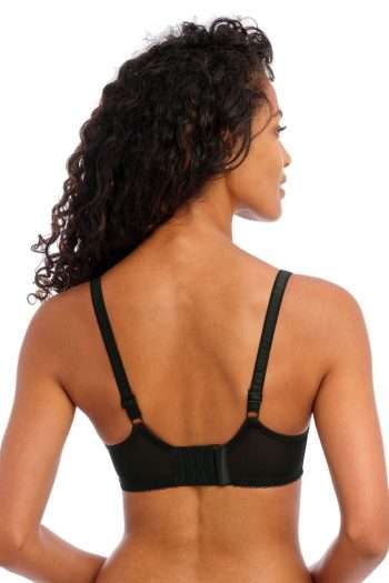 Freya Pure Moulded Nursing Bra, Black, Back View