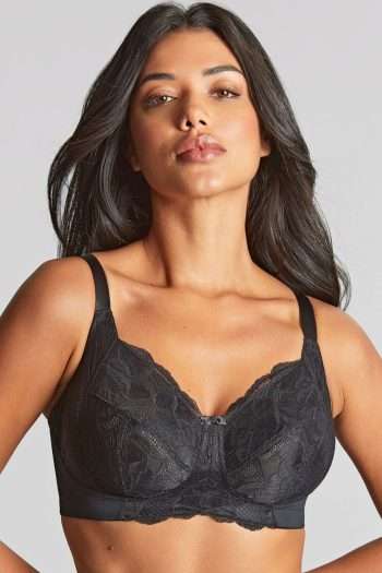 Panache Rocha Full Cup Bra, Black, Front View