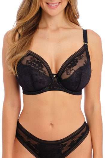 Fantasie Fusion Padded Plunge Bra_Black_Front