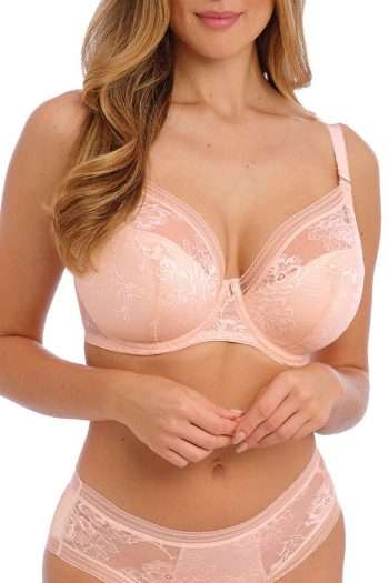 Fantasie Fusion Padded Plunge Bra, Blush, Front View