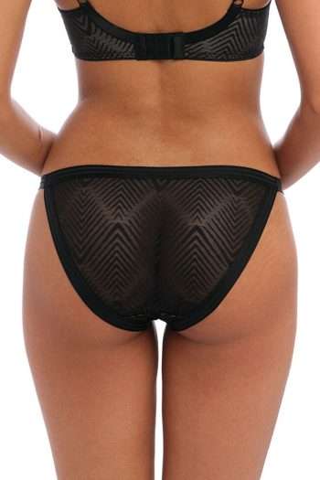 Freya Tailored Brief, Black, Back View