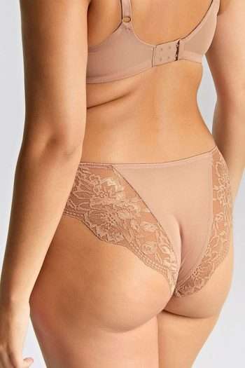 Panache Nina Brazilian Brief, Mocha, Back View