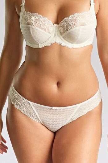 Panache Envy Brazilian Brief, Ivory, Front View