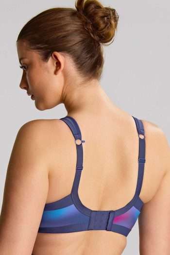 Panache Power Underwired Sports Bra, Ombre Print, Regular Back View