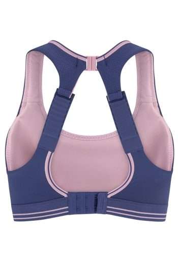 Shock Absorber Ultimate Run Bra, Deep Cobalt Blue, Back View