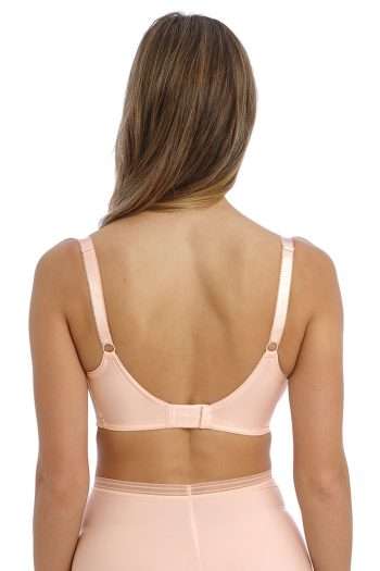 Fantasie Fusion Lace Full Cup Side Support Bra, Blush, Back View