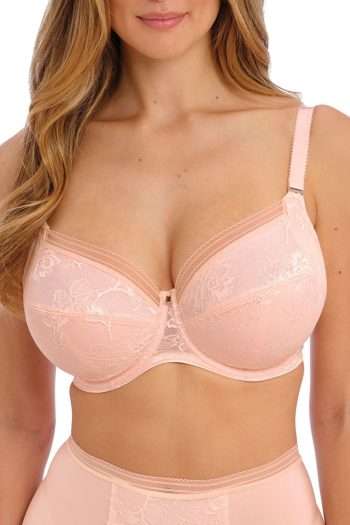 Fantasie Fusion Lace Full Cup Side Support Bra, Blush, Front View