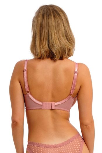 Freya Spot-Light Underwired Bra, Ash Rose, Back View