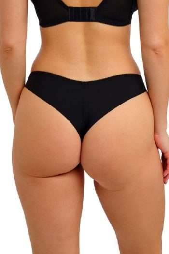Freya Quinn Brazilian Brief, Black, Back View