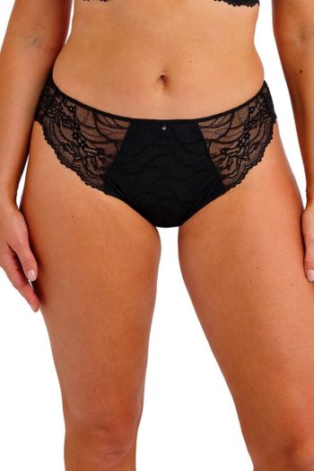 Fantasie Cesile Brazilian Brief, Black, Front View