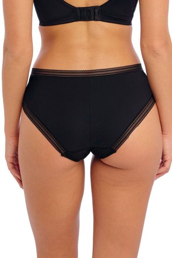 Fantasie Fusion Lace Brief, Black, Back View