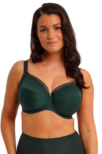 Fantasie Fusion Underwired Full Cup Side Support Bra, Evergreen, Front View