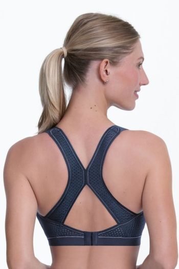 Anita Active DynamiXstar Racerback Sports Bra, Blue Iris, Back View