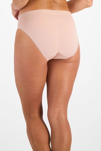 Berlei Barely There Lace Bikini Brief, Nude, Back View