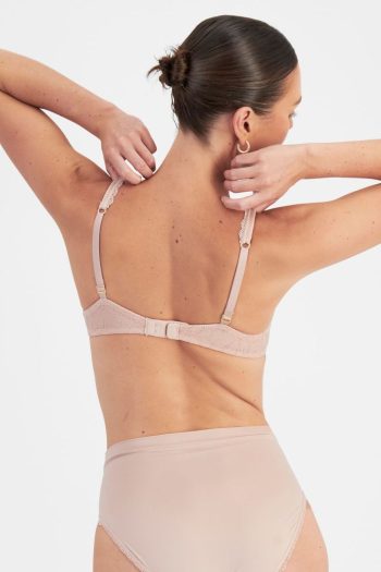Berlei Barely There Lace Contour Bra, Nude, Back View