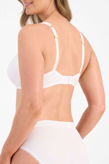 Berlei Barely There Lace Contour Bra, White, Back View