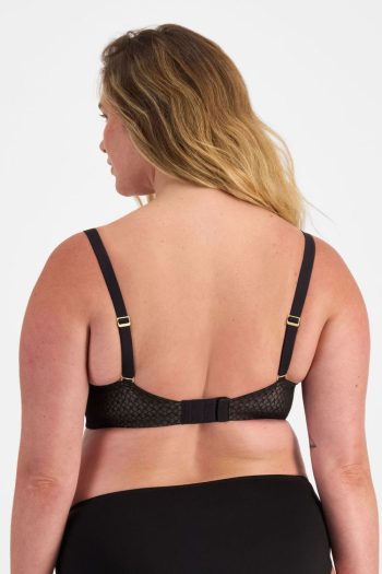 Berlei Lift & Shape Mesh T-Shirt Bra, Black, Regular Back View