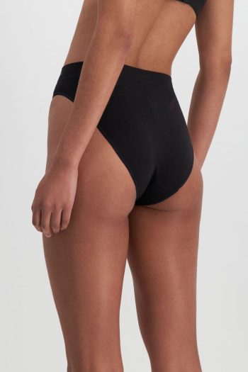Berlei UnderState Seamless Hi-Cut Brief, Black, Back View