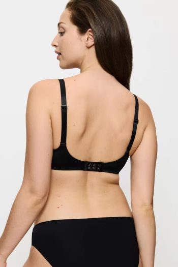 Triumph Contouring Sensation Minimiser Bra, Black, Back View