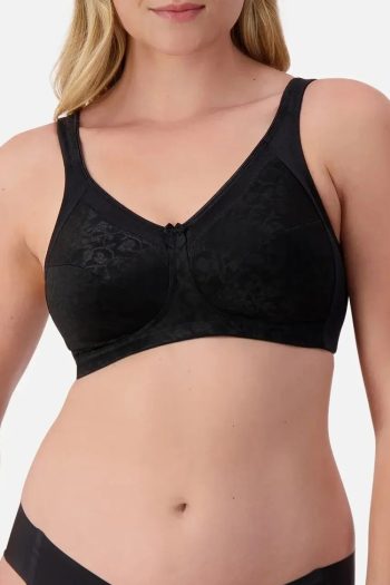Triumph Endless Comfort Wirefree Bra, Black, Front View