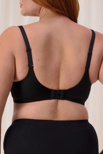 Triumph Gorgeous Silhouette Padded T-Shirt Bra, Black, Regular Back View