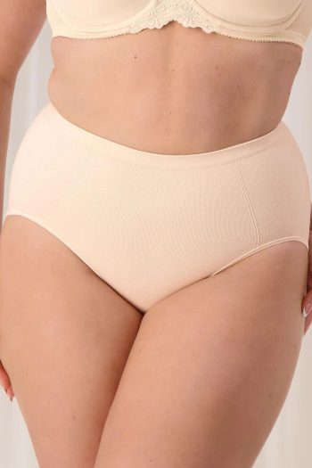 Triumph Shape Sensation Minimiser Brief, Teint, Front View