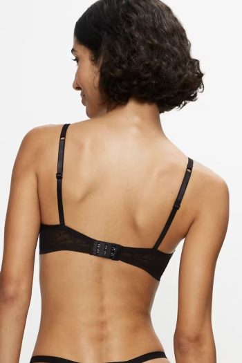Triumph Signature Sheer Padded Bra, Black, Back View