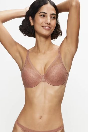 Triumph Signature Sheer Padded Bra, Toasted Almond, Front View