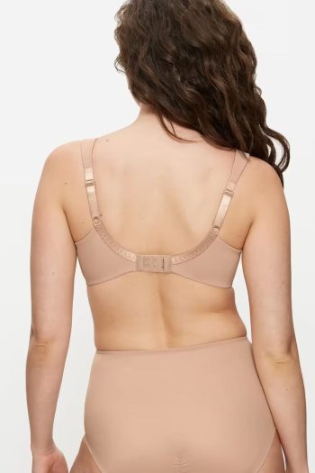 Triumph True Shape Sensation Wirefree Bra, Beige, Back View