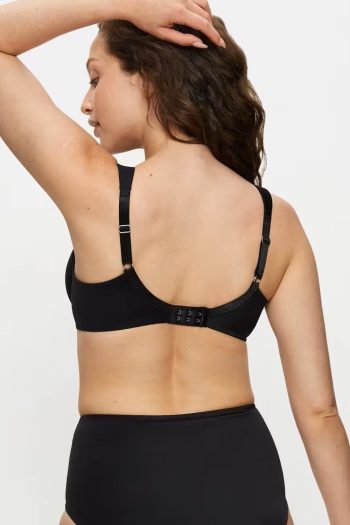 Triumph True Shape Sensation Wirefree Bra, Black, Back View