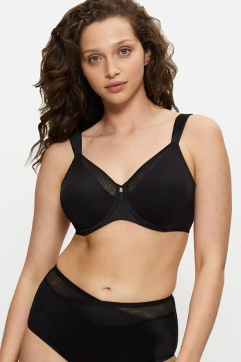 Triumph True Shape Sensation Wirefree Bra, Black, Front View