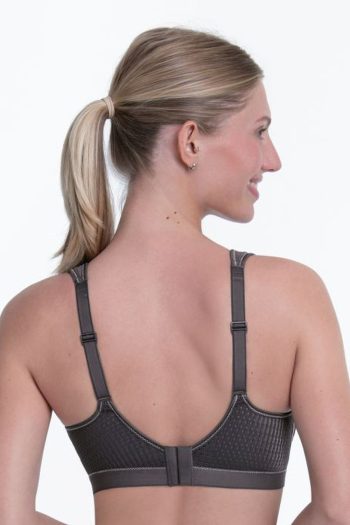 Anita Active Performance Sports Bra, Anthracite, Back View