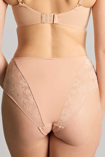 Panache Celeste Deep Brief, Cameo Rose, Back View