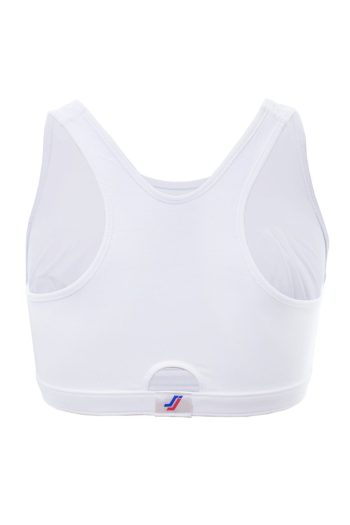 Sportjock Super Sports Bra, White, Back View