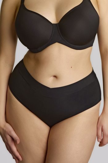 Sculptresse Body Deep Brief, Black, Front View