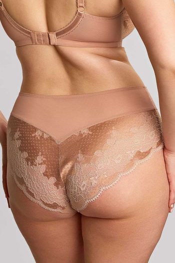 Panache Clara Deep Brief, Honey, Back View