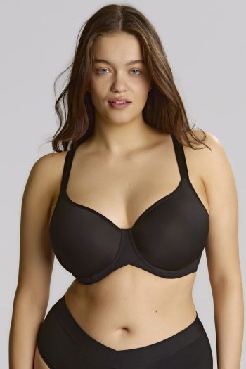 Sculpresse Form Moulded Spacer Bra, Black, Front View