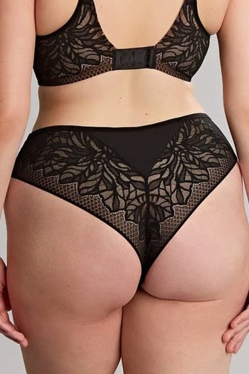 Sculptresse Sophia Brazilian Brief, Black, Back View