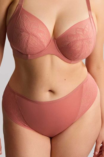 Sculptresse Sophia Brazilian Brief, Sienna Rose, Front View